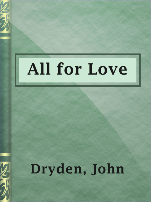 Cover image for All for Love